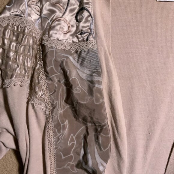 Vintage Bonnie and Bill By‎ Holly Women's Sz Med Tan Cardigan (G) - Picture 6 of 8